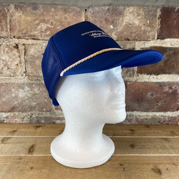 Dutch Bros Coffee "Always Stoked" Blue Rope Brim Snapback Trucker Hat - Picture 3 of 8